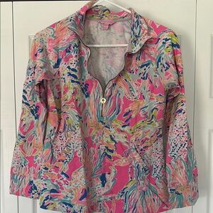 Lilly Pulitzer Colorful Quarter-Zip Pullover